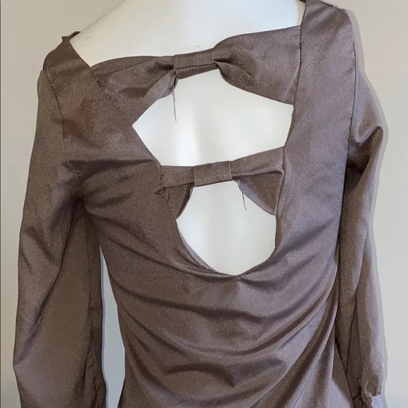 Charming Charlie small taupe shirt - Picture 2 of 5